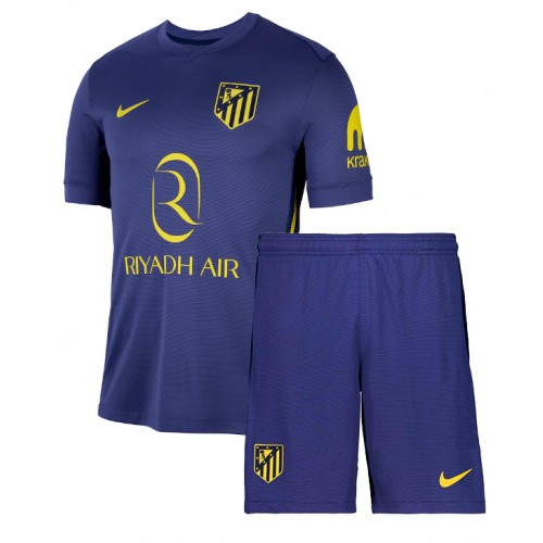 Atletico Madrid Antoine Griezmann #7 Bortaställ Barn 2025-26 Kortärmad (+ Korta byxor)